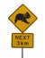 Watch out for koalas in next 3 km roadsign