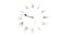 Watch quickly go. Time Lapse Clock. Clock face on white background