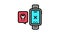 watch repair connection color icon animation