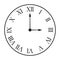 Watch roman numerals icon symbol