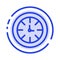 Watch, Timer, Clock, Global Blue Dotted Line Line Icon