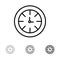 Watch, Timer, Clock, Global Bold and thin black line icon set