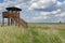 Watch Tower at Katinger Watt,North Sea,North Frisia,Germany