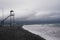 Watch water tower on the stone dam