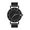 Watch wrist vector icon.Black vector icon isolated on white background watch wrist.