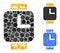 Watches Mosaic Icon of Round Dots