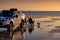 Watching the sun set on Broome Beach, Western Australia