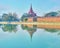 The watching tower of Citadel`s walls, Mandalay, Myanmar