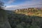 A watchtower above the canyon of the Smotrych River in Kamianets-Podilskyi