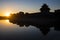 Watchtower of Forbidden City at sunrise