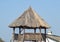 Watchtower with a thatched roof