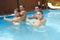 Water aerobics in swimming pool