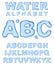 Water alphabet.