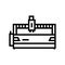 water apparatus line icon vector illustration