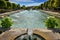 Water basin in the Alcazar gardens in Cordoba