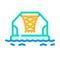 water basketball color icon vector illustration