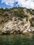 Water and beautiful sea view underwater, sea urchins. Natural living. Pelion peninsula. Pagasetic gulf. Platanias village. Greece.