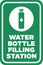 Water Bottle Filling Station Sign - Template for Schools, Parks, and Drinking Fountains