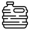 Water bottle icon outline vector. Oil tank