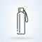 Water bottle line art. Simple vector modern icon design illustration