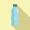 Water bottle mineral drink icon flat vector. Vending machine