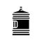 water bottle for prepare coffee glyph icon vector illustration