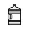 water bottle for prepare coffee line icon vector illustration