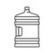 water bottle for prepare coffee line icon vector illustration