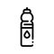 Water Bottle Sport Equipment Vector Thin Line Icon