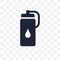Water bottle transparent icon. Water bottle symbol design from G