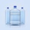 Water bottles. Empty plastic transparent containers bottle for clean different liquids, beverages service delivery water