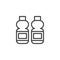 Water Bottles outline icon