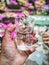 Water bubbles in glass 