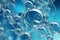 Water Bubbles Molecules Hyaluronic Acid Blue Transparent Background