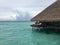 Water bungalows at Maldives beach resort island