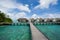 Water bungalows in maldives resort