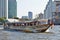 Water bus on the Chao Phraya river in Bangkok