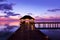 Water cafe at sunset - Maldives