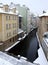 Water canal in winter Prague