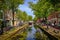 Water canals of Delft, Netherlands