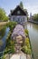 Water canals on Grand Ile island in Strasbourg, France