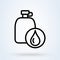 Water canteen line. vector Simple modern icon design illustration