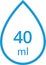 Water Capacity symbols. Milliliters, liters. Water drop infographic elements. Vector illustration