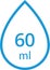 Water Capacity symbols. Milliliters, liters. Water drop infographic elements. Vector illustration