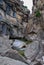 Water carved canyon from the Dearborn River in Montana