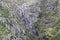 Water cascade on a mountain of the Arouca geopark Portugal