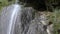 Water cascade and rocks