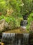 Water cascades in botanic garden of rio de janeiro brazil
