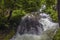 Water cascades over a lower waterfall at Marmore, Umbria, Italy