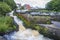 Water cascades in the town Ennistymon